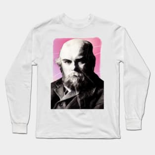 French Poet Paul Verlaine illustration Long Sleeve T-Shirt